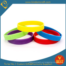 Pulseira de silicone de moda venda quente e pulseira